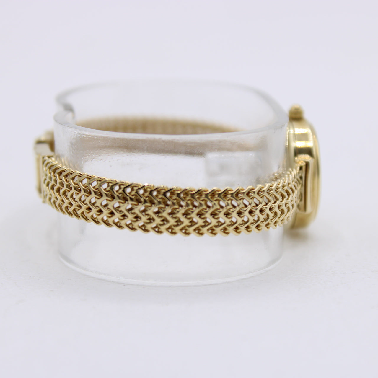 Vintage Vicence 14K Yellow Gold 20mm Ladies Wrist Watch Milor Italy 6.5" 19.2g