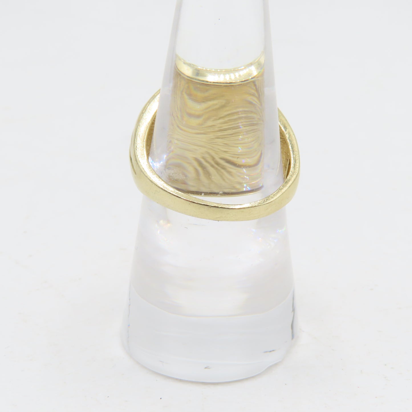 14K Yellow Gold Open Weave Dome Ring Size 6.75 5.7g