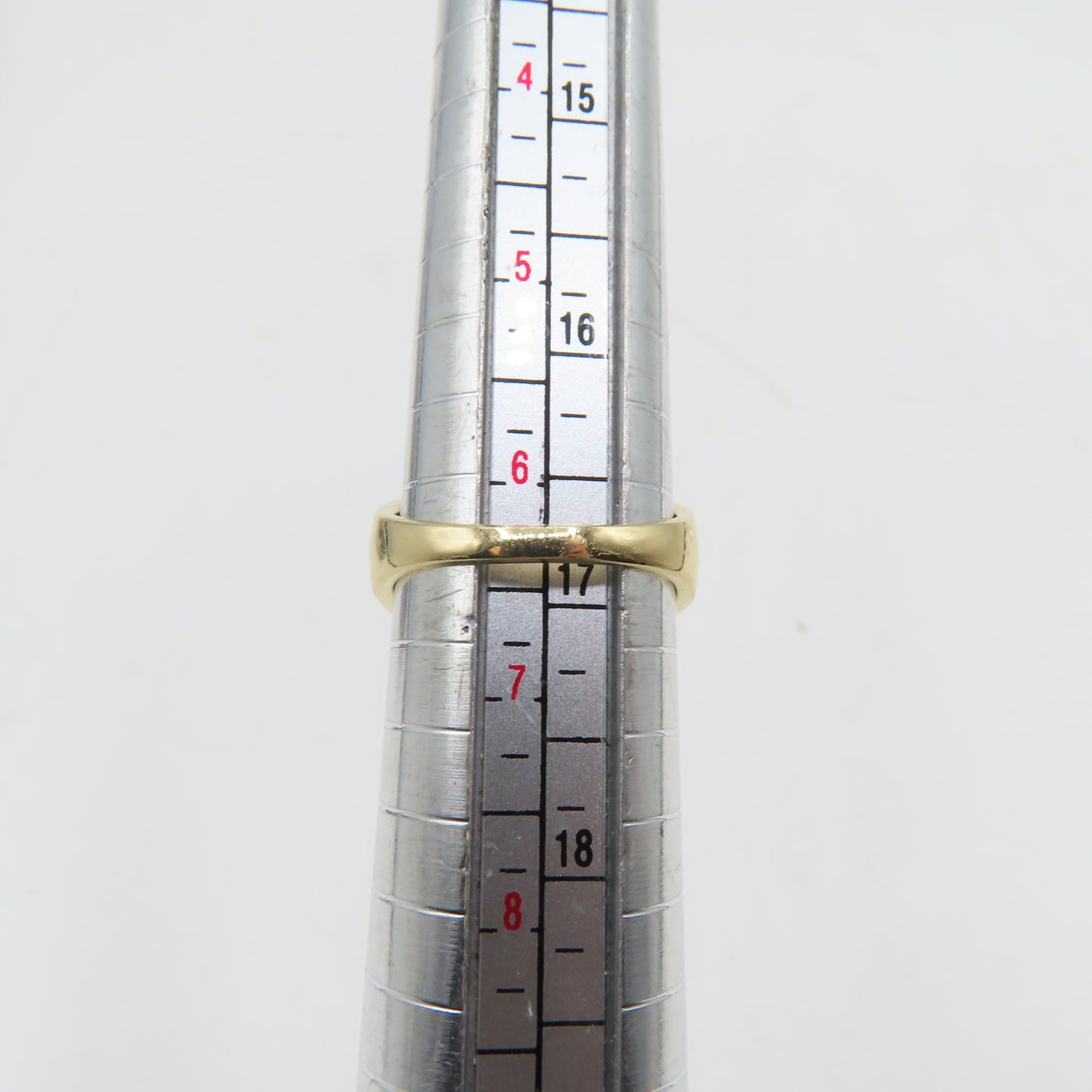 14K Yellow Gold Sapphire and Diamond Band Ring Size 6.5 5.6g