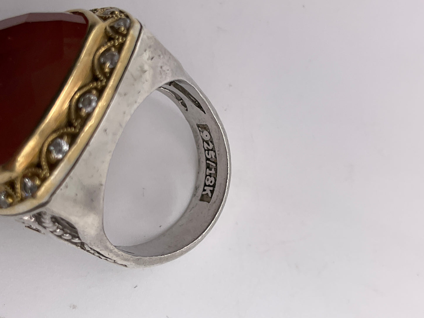 14.7g 18k Two Tone TACORI Ring Size 6