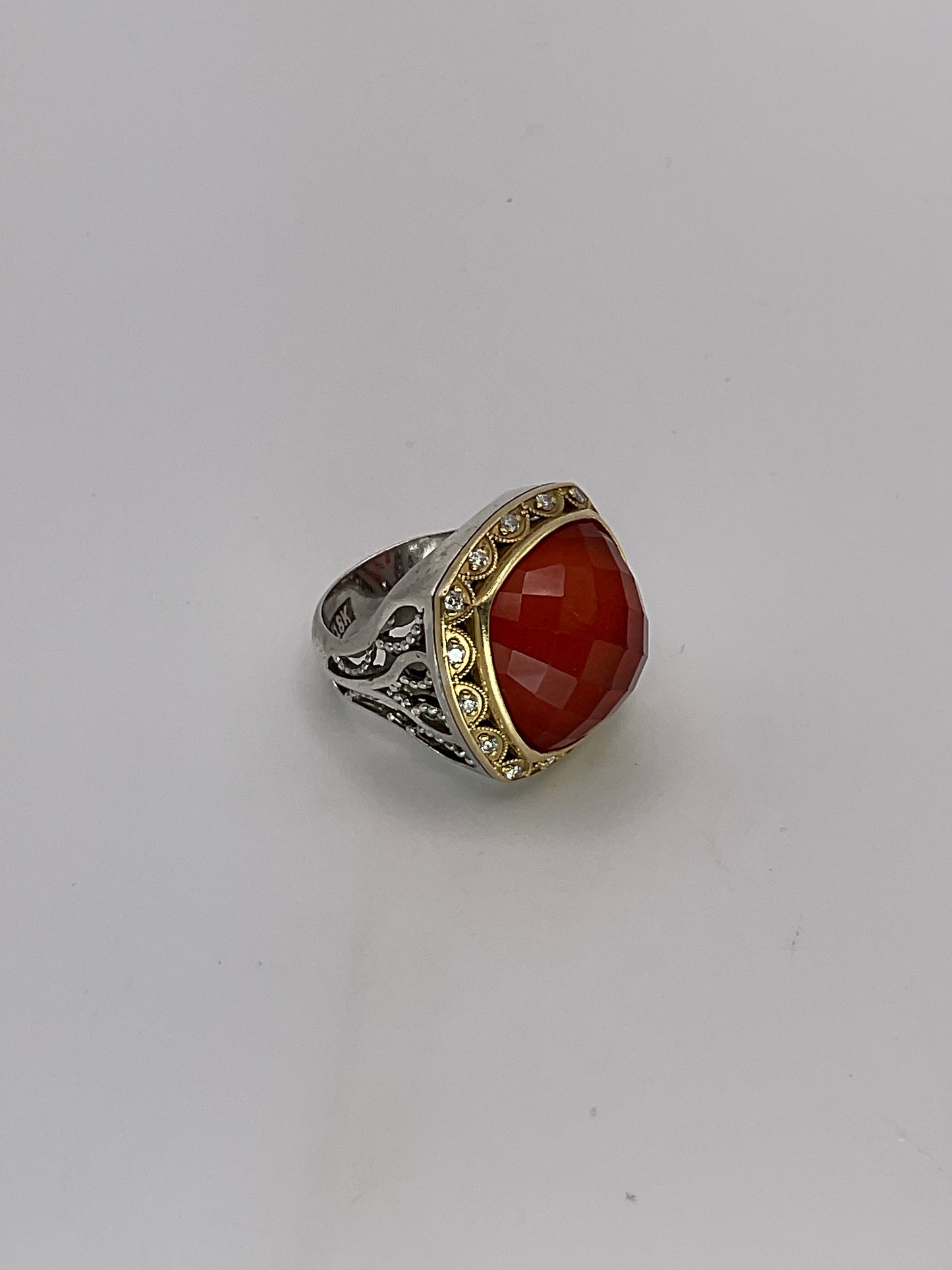 14.7g 18k Two Tone TACORI Ring Size 6