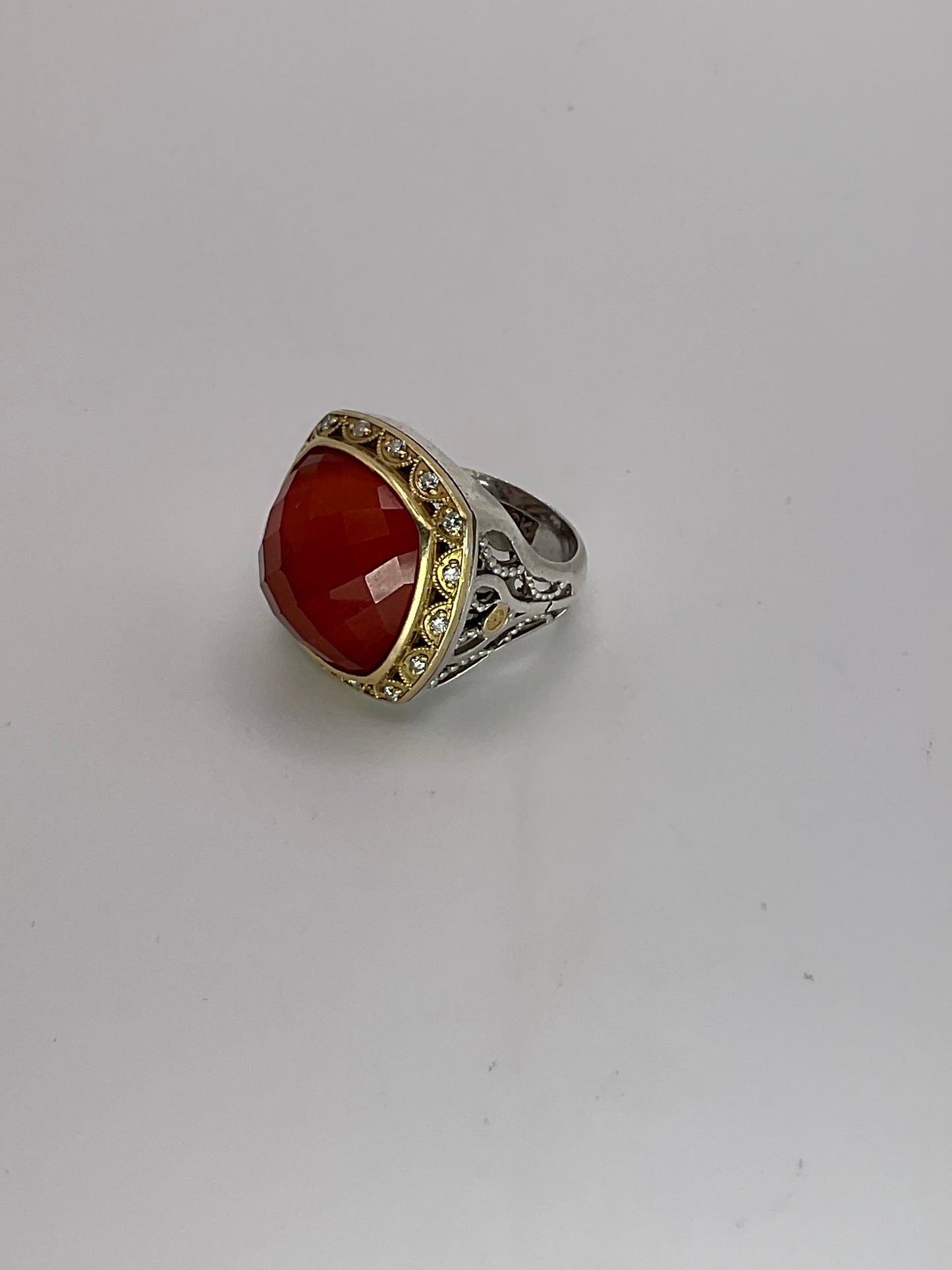 14.7g 18k Two Tone TACORI Ring Size 6