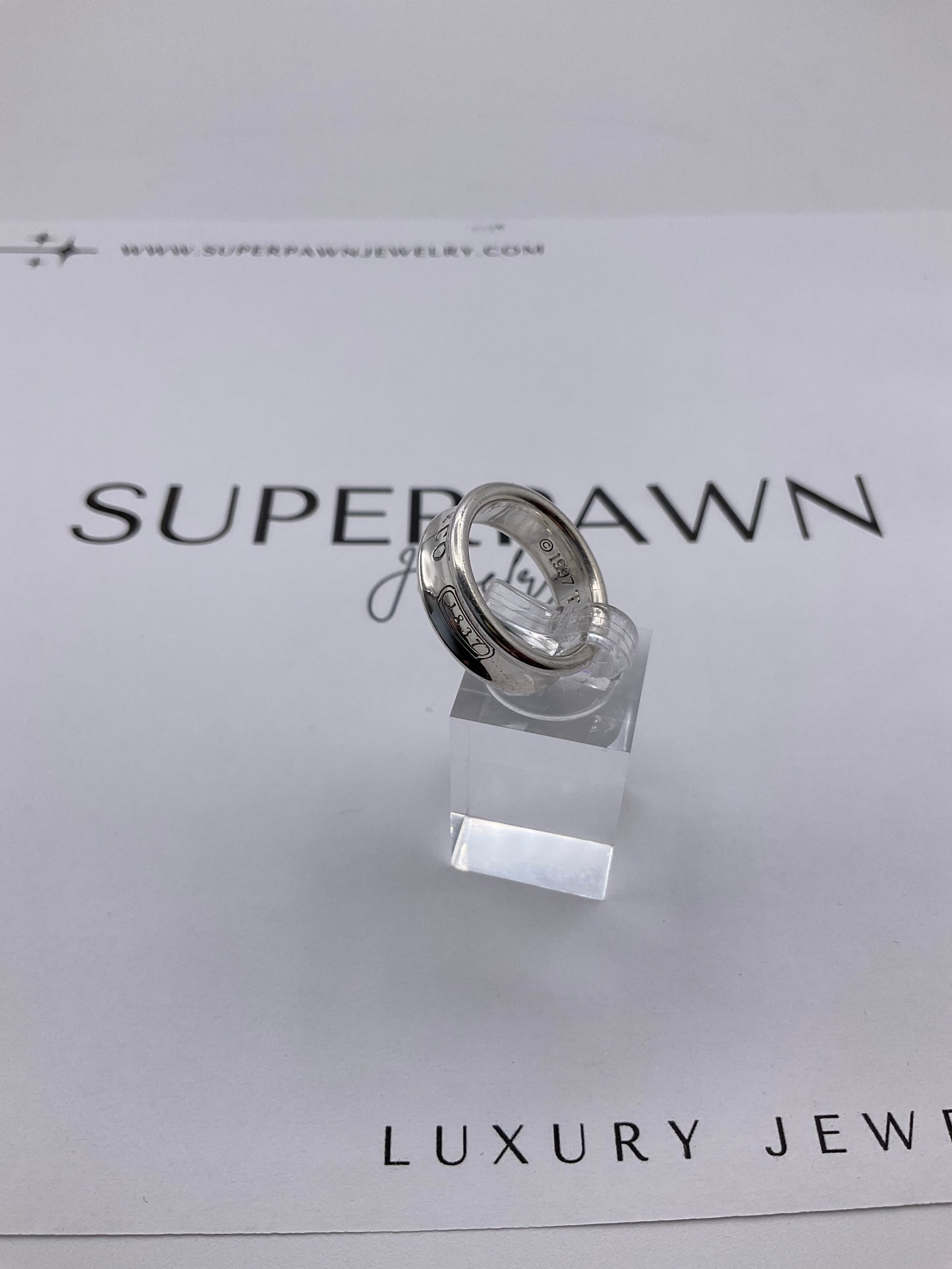 Tiffany & Co. 1837 Sterling Silver Ring – Stamped 925 – Size 7