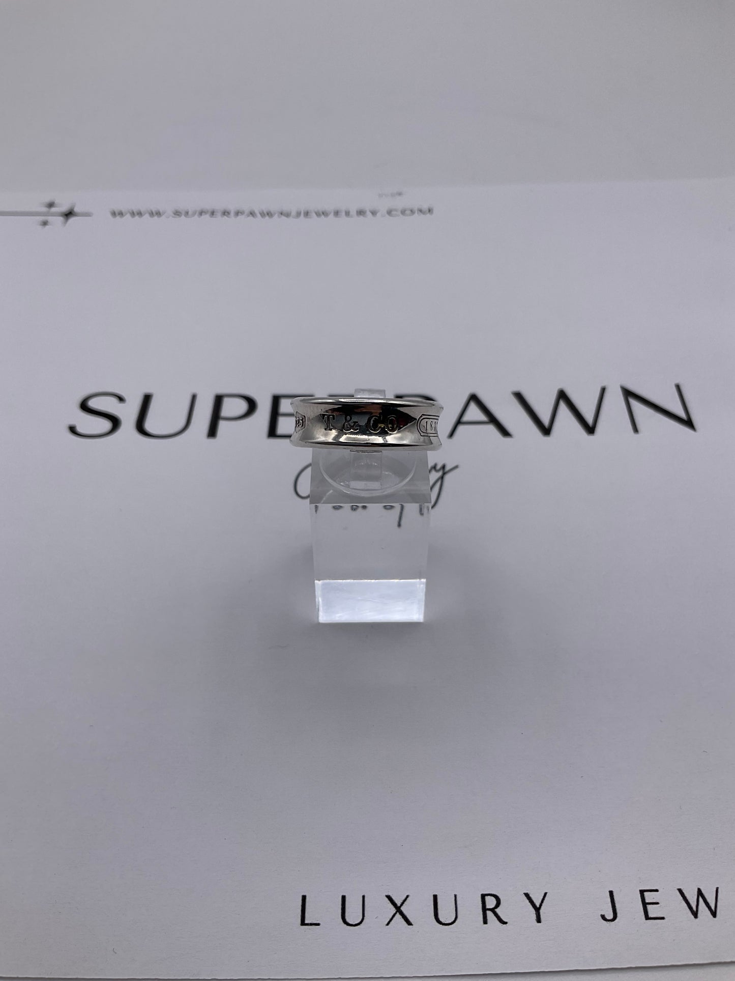 Tiffany & Co. 1837 Sterling Silver Ring – Stamped 925 – Size 7