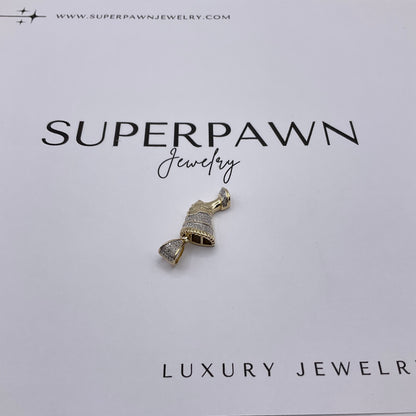 4.7g 10k Cleopatra Yellow Gold Diamond Pendant