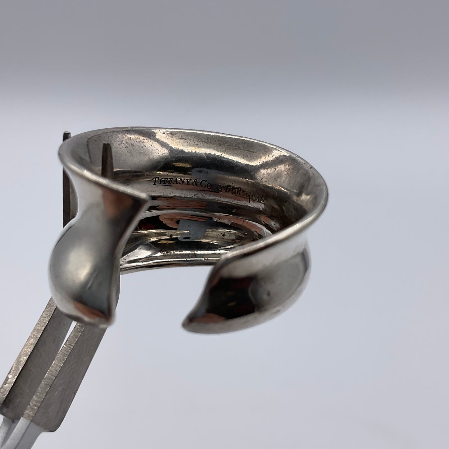 Tiffany & Co. Frank Gehry Fish Contour Cuff Ring – Sterling Silver – Size 6.5 – 6.7g
