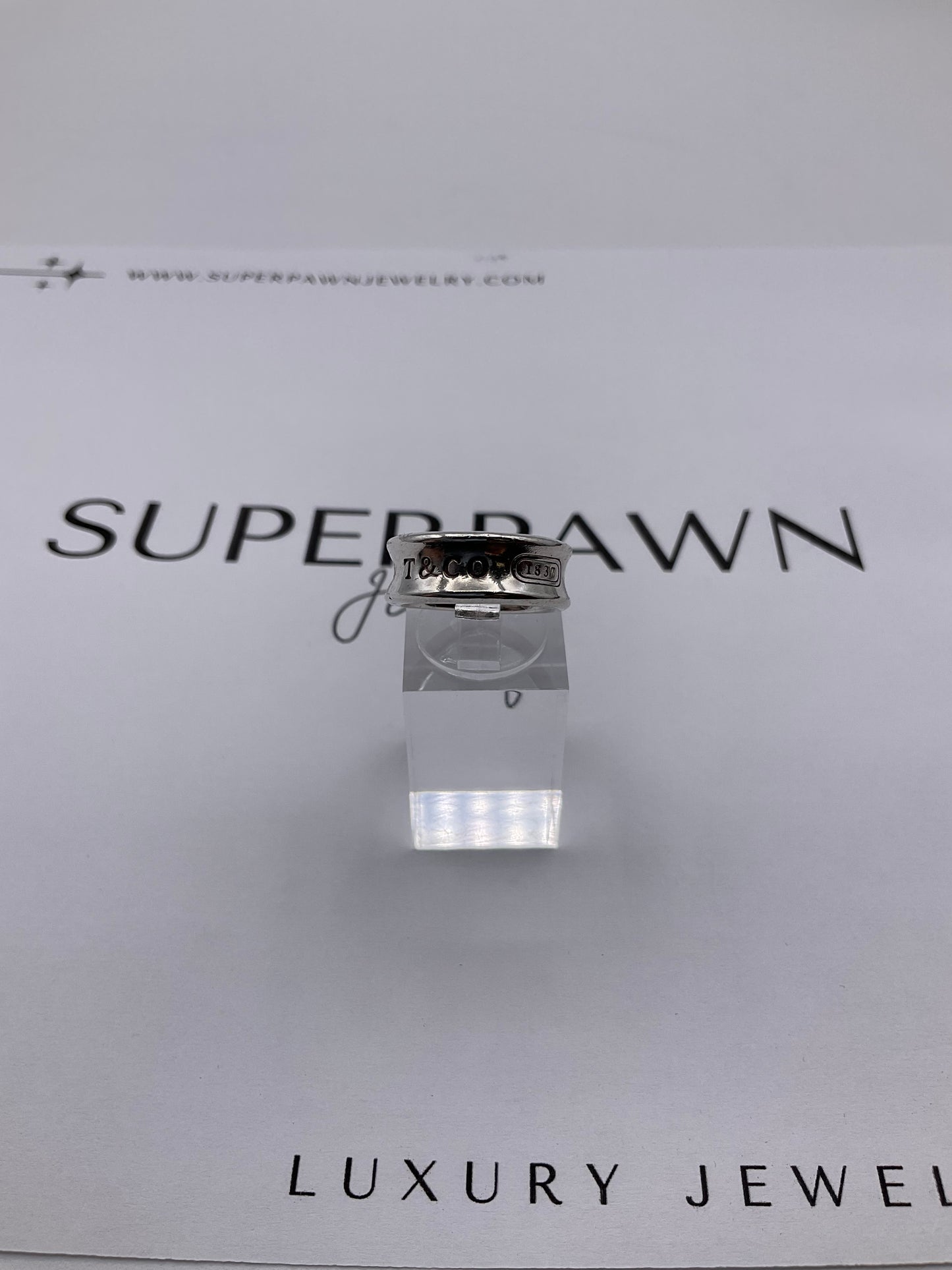 Tiffany & Co. 1837 Sterling Silver Ring – Stamped 925 – Size 4.5
