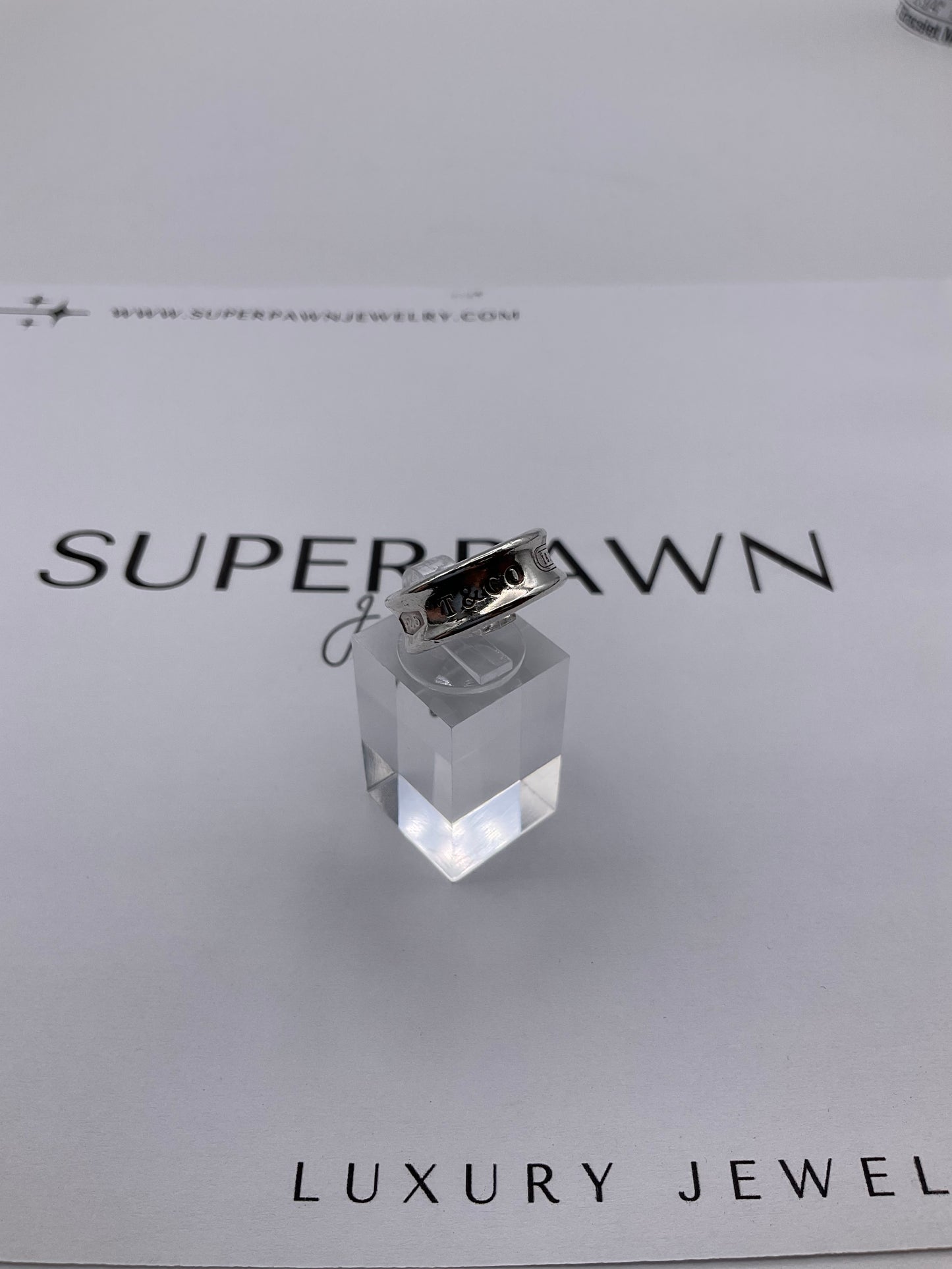 Tiffany & Co. 1837 Sterling Silver Ring – Stamped 925 – Size 4.5