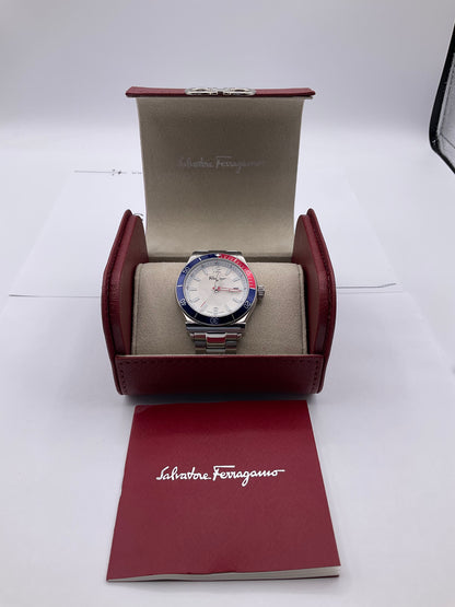 Ferragamo Mens Ferragamo 1898 Multi 44mm Strap Fashion Watch