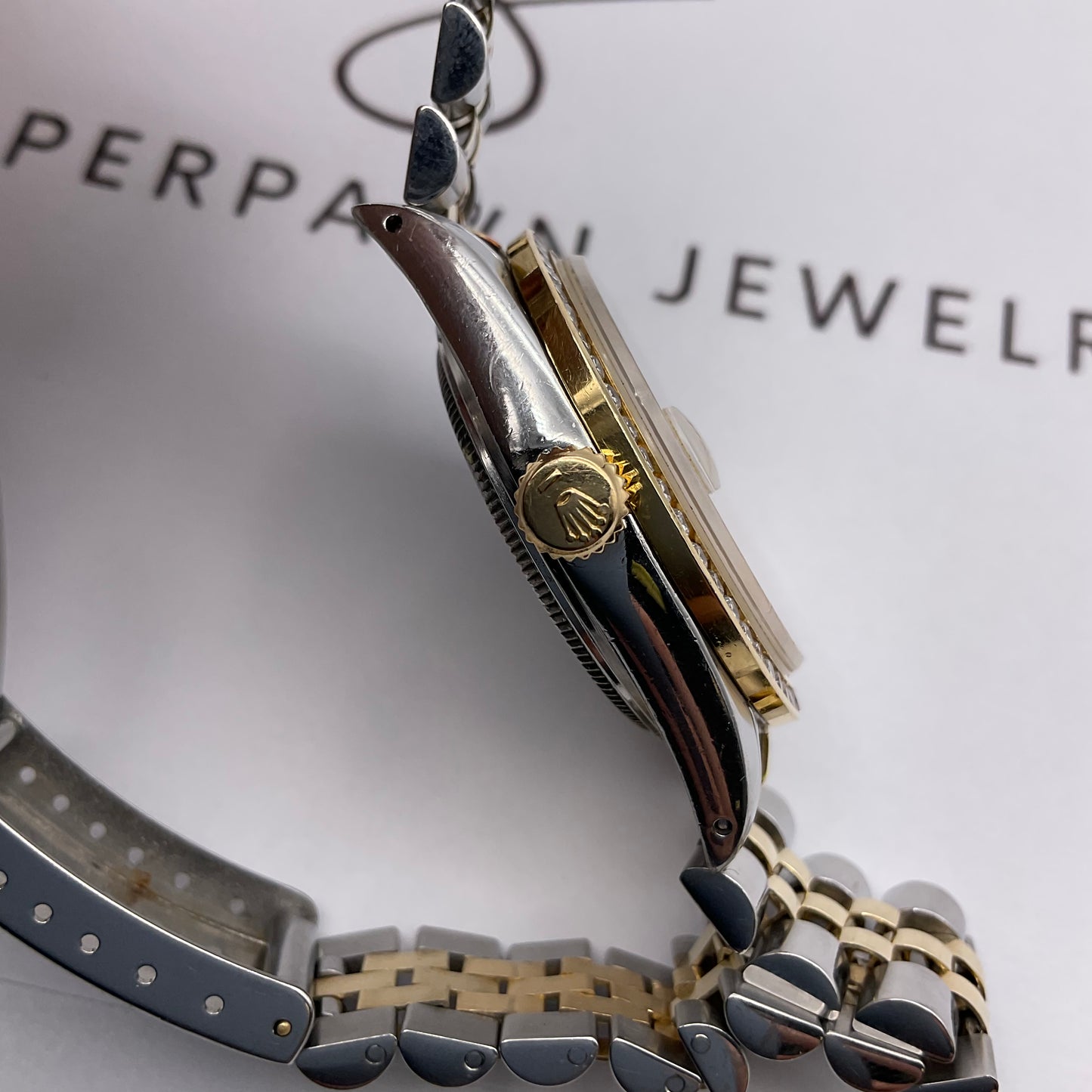 1978 Rolex Datejust 36mm Two-Tone with Diamond Bezel & Jubilee Bracelet Model 16013