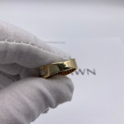 5.5g 14k Two Tone Gold Rolex Jubilee Style Men's Diamond Ring Size 9.5