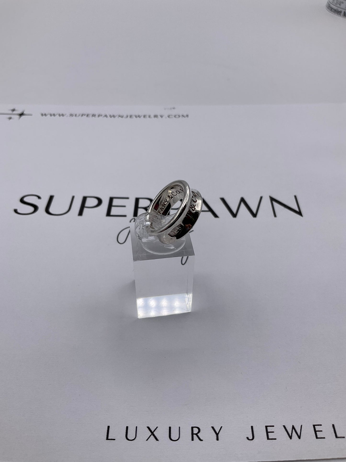 Tiffany & Co. 1837 Sterling Silver Ring – Stamped 925 – Size 4.5