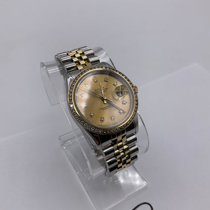 1978 Rolex Datejust 36mm Two-Tone with Diamond Bezel & Jubilee Bracelet Model 16013