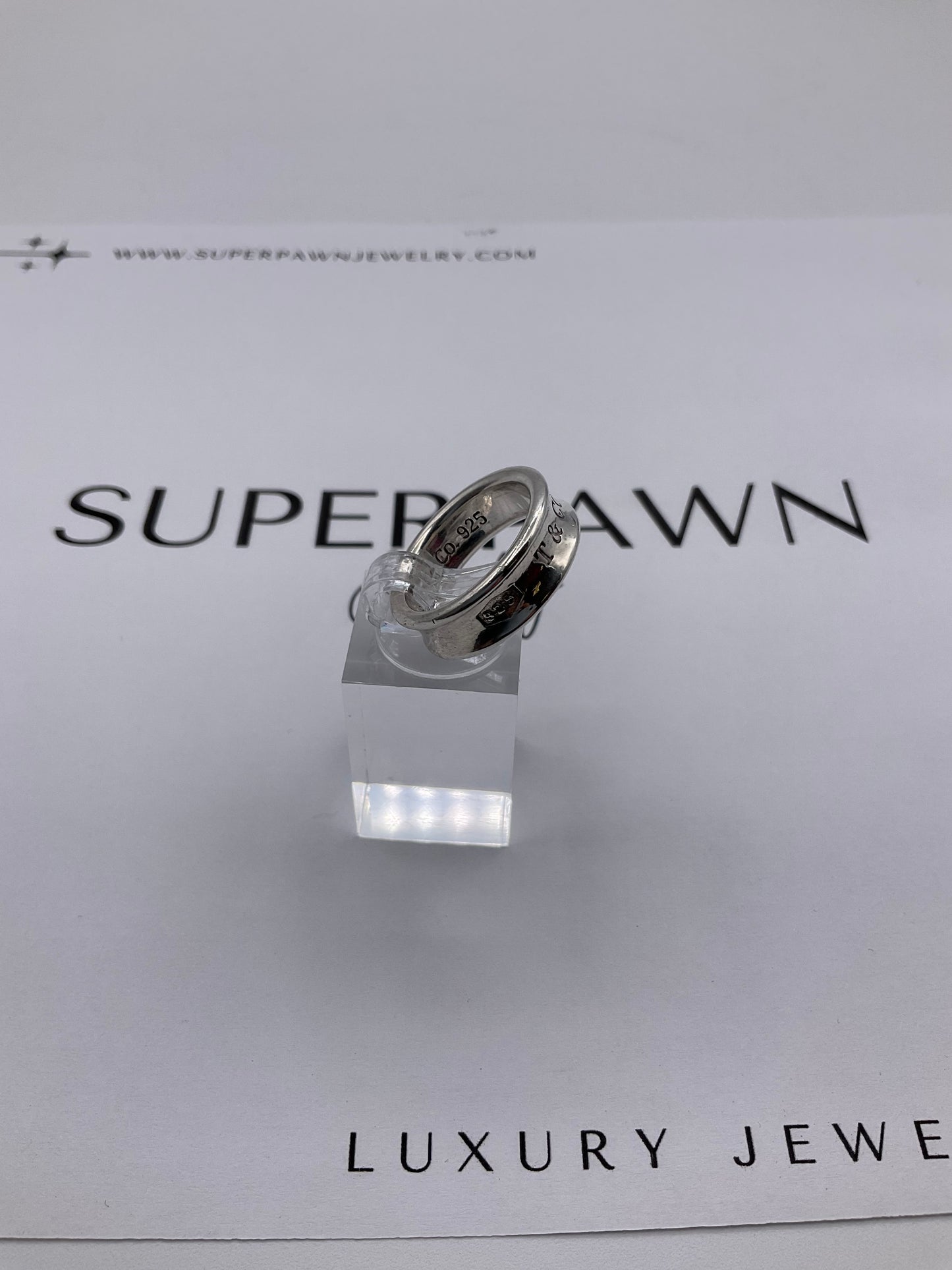 Tiffany & Co. 1837 Sterling Silver Ring – Stamped 925 – Size 7