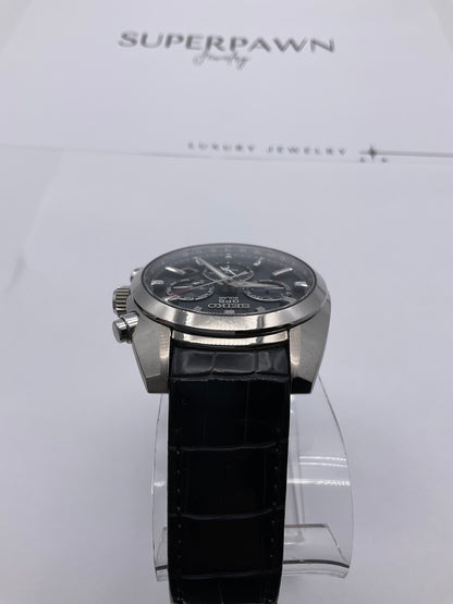 SEIKO ASTRON GPS SOLAR 5X53-0AJ0 42mm Watch Black Leather Strap