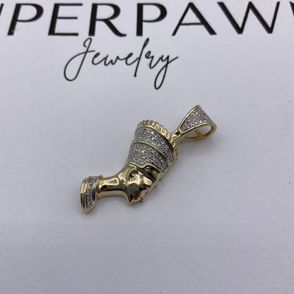 4.7g 10k Cleopatra Yellow Gold Diamond Pendant