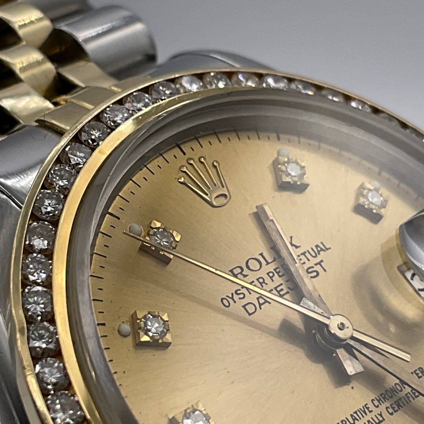1978 Rolex Datejust 36mm Two-Tone with Diamond Bezel & Jubilee Bracelet Model 16013
