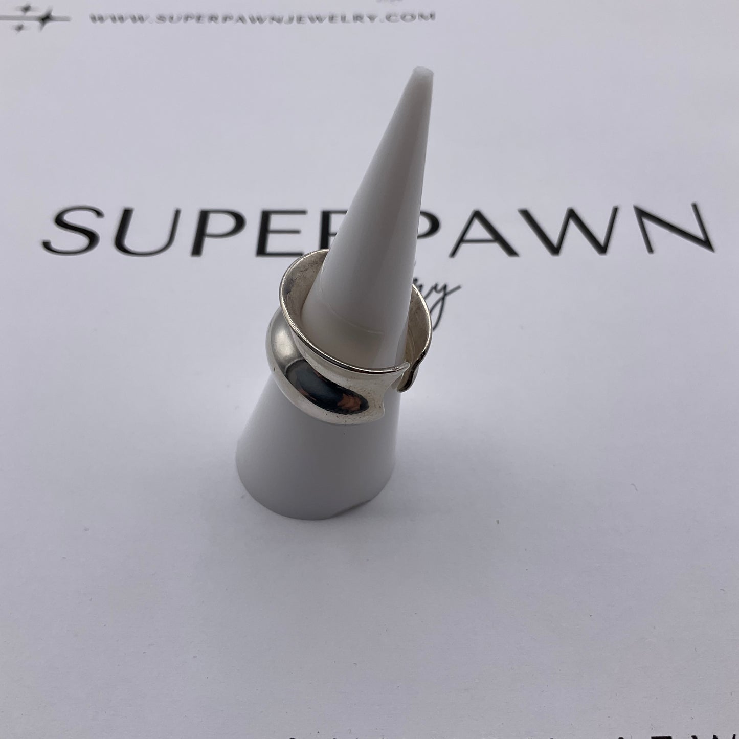 Tiffany & Co. Frank Gehry Fish Contour Cuff Ring – Sterling Silver – Size 6.5 – 6.7g