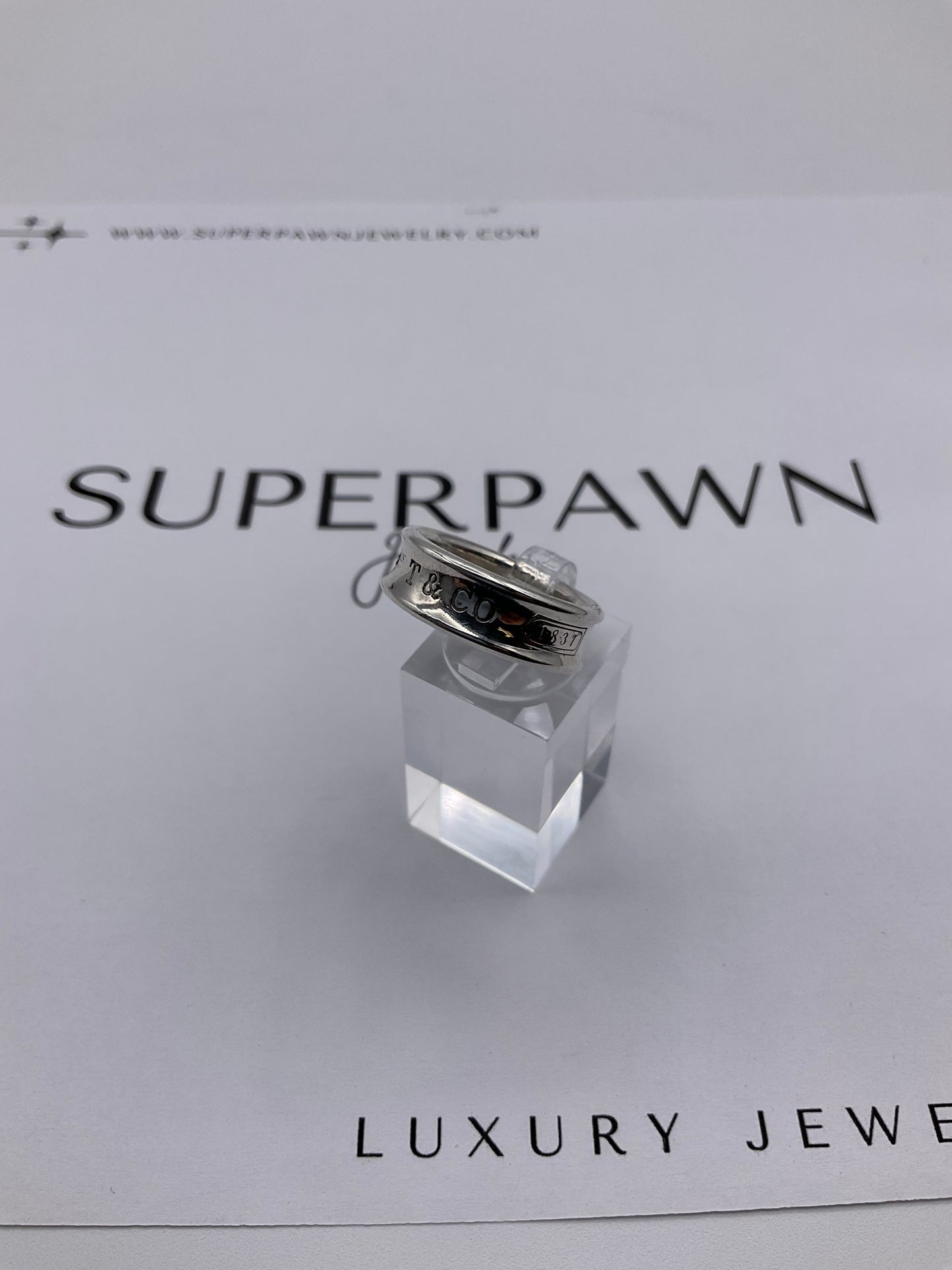 Tiffany & Co. 1837 Sterling Silver Ring – Stamped 925 – Size 7
