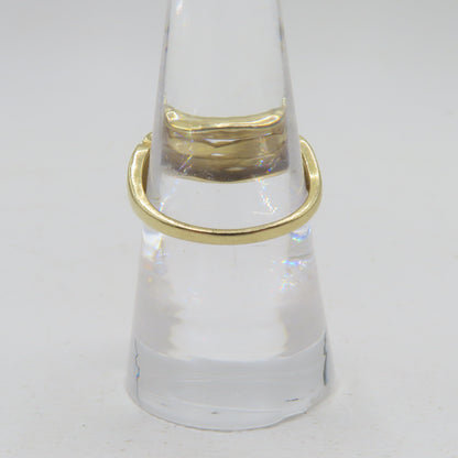 14K Yellow Gold Art Deco Geometric Ring Size 7 2.6g