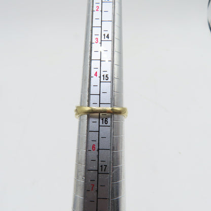 10K Yellow Gold 3 Diamond Ring Size 5 2.4g