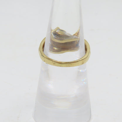 10K Yellow Gold 3 Diamond Ring Size 5 2.4g