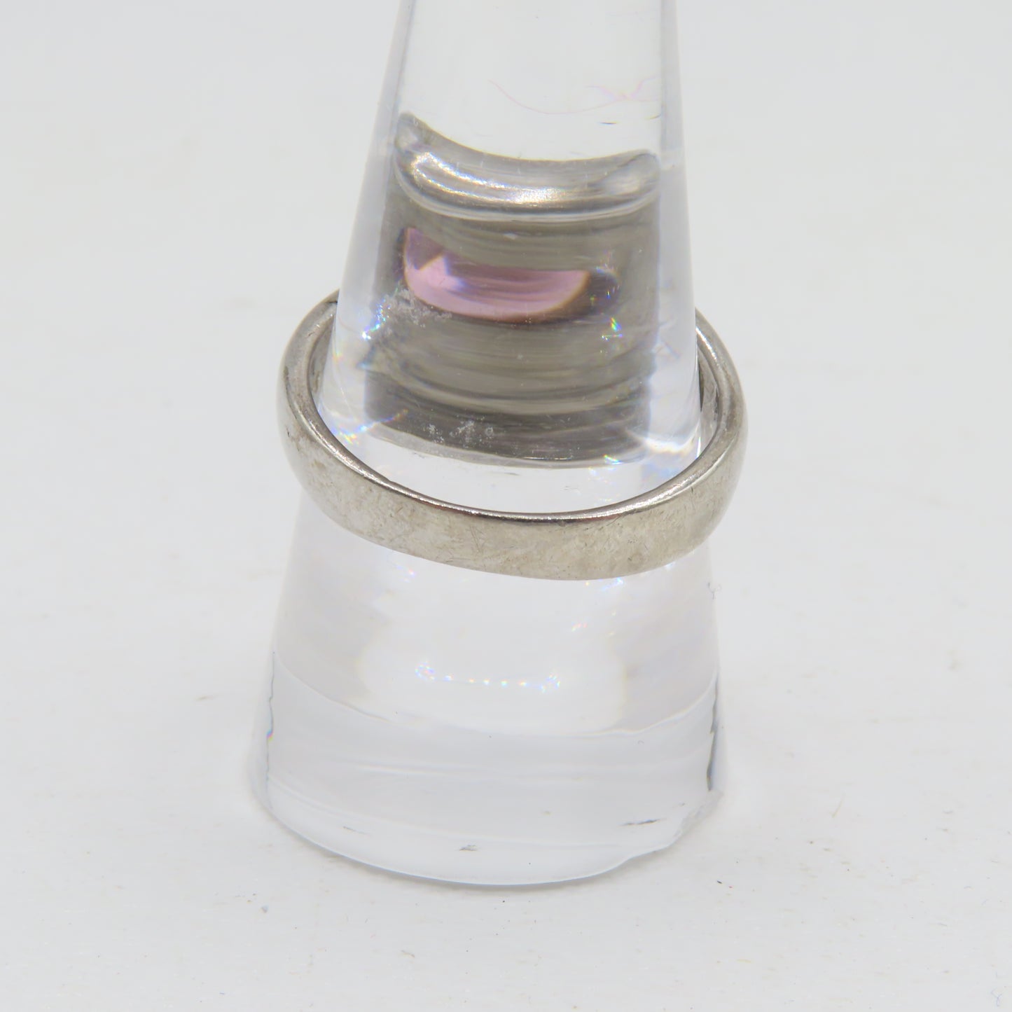 Sterling Silver 925 Pink Tourmaline Opal Halo Ring Size 8.5 6.5g