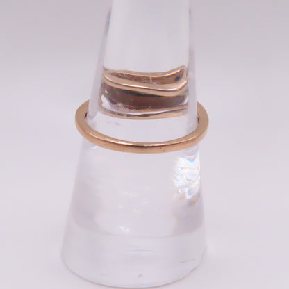10K Rose Gold Champagne and White Diamond Cluster Ring Size 7 1.9g
