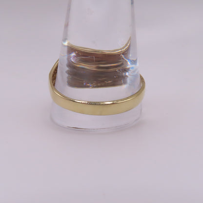 10K Yellow Gold Oval Moonstone Cats Eye Cabochon Ring Size 14.25 5g