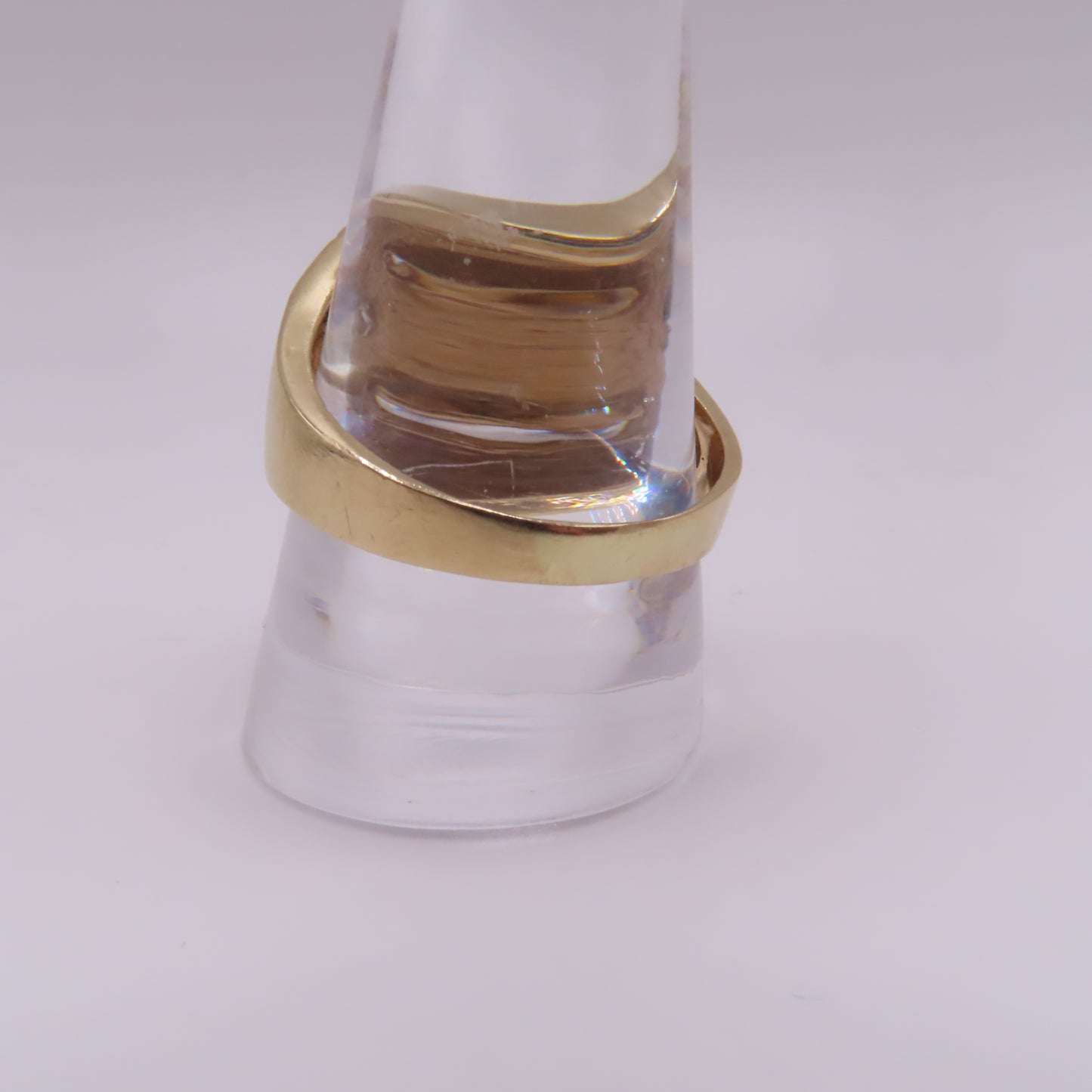 14K Tri Tone Yellow Rose White Gold Virgin Mary Ring Size 11.25 9.3g