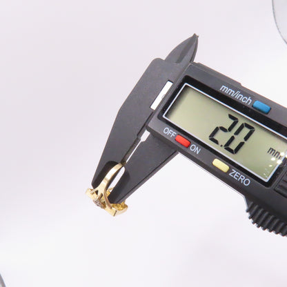 .999 Fine Gold 1 Gram Ingot Bar 14K Yellow Gold Bezel with Diamonds Ring Size 7.25 3.5g