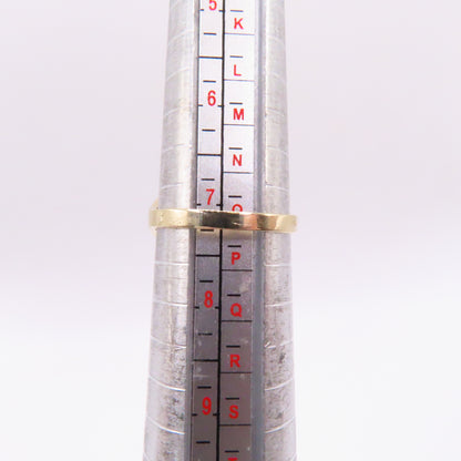 .999 Fine Gold 1 Gram Ingot Bar 14K Yellow Gold Bezel with Diamonds Ring Size 7.25 3.5g