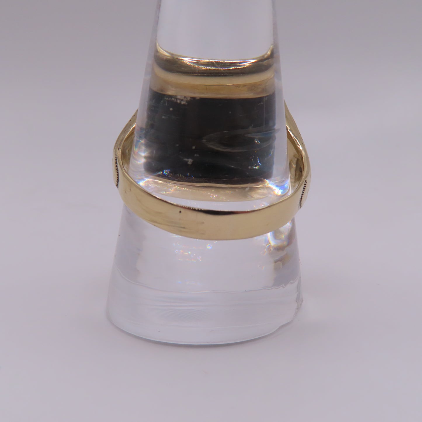 10K Yellow Gold Black Onyx and Diamond Signet Ring Size 10.5 5.6g