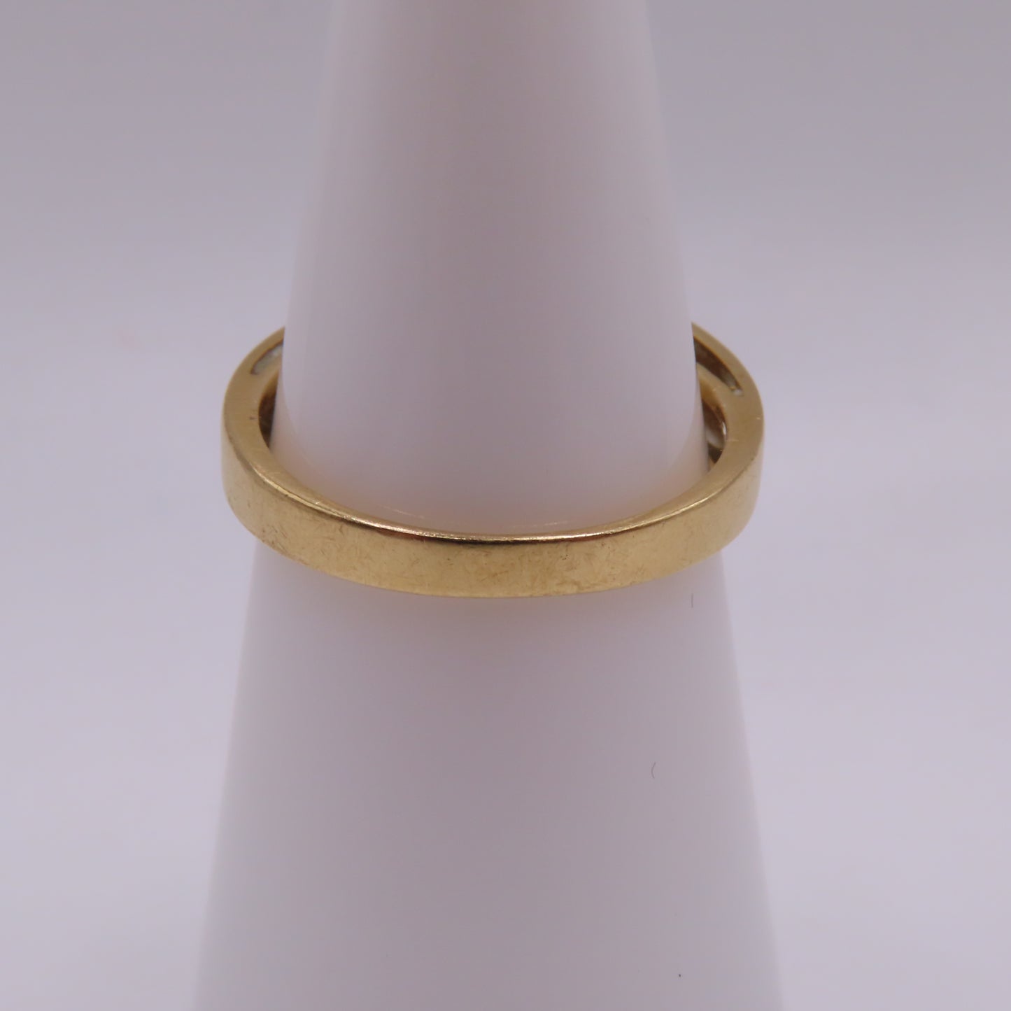 18K Yellow Gold Blue & Green Enamel Inlay Buckle Motif MCM Ring Size 7 4.7g