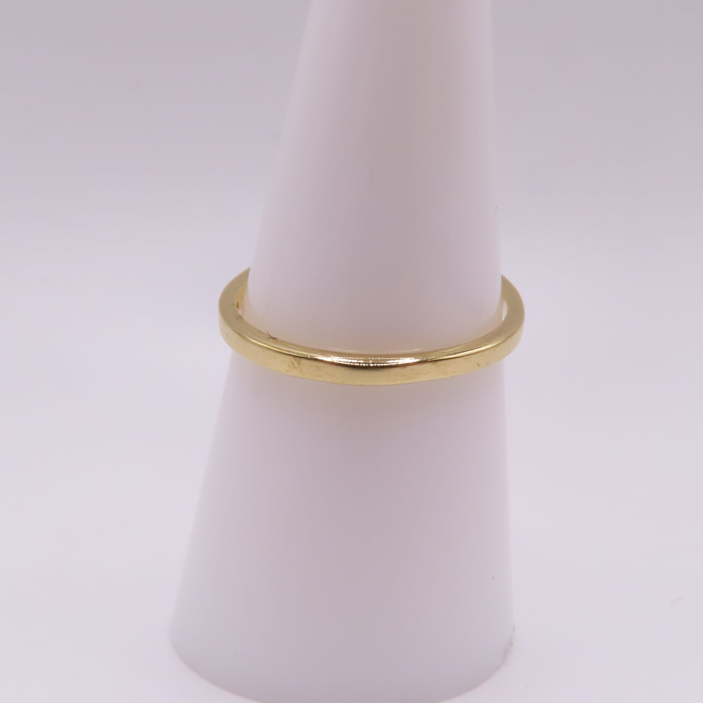 Vintage 14K Yellow Gold Oval Sapphire Ribbed Asymmetrical Ring Size 7 2.3g