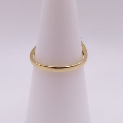 14K Yellow Gold Alternating Emerald & Onyx Five Stone Band Ring Size 6.5 2.9g