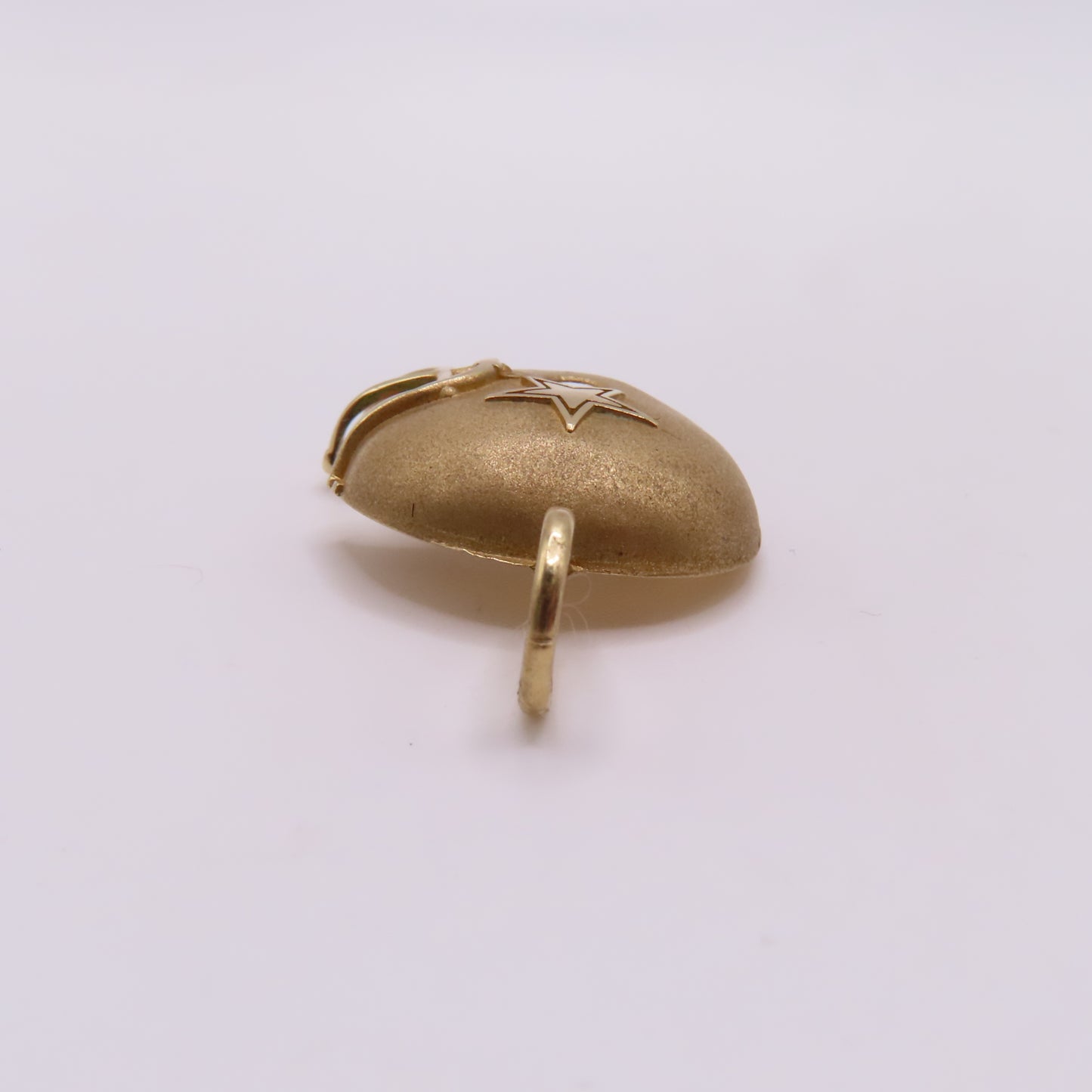 14K Yellow Gold Dallas Cowboys Football Helmet Pendant Charm 1994 Super Bowl XXVIII 1.25" 2.5g