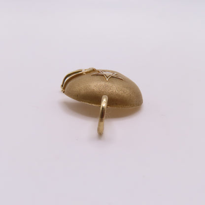 14K Yellow Gold Dallas Cowboys Football Helmet Pendant Charm 1994 Super Bowl XXVIII 1.25" 2.5g