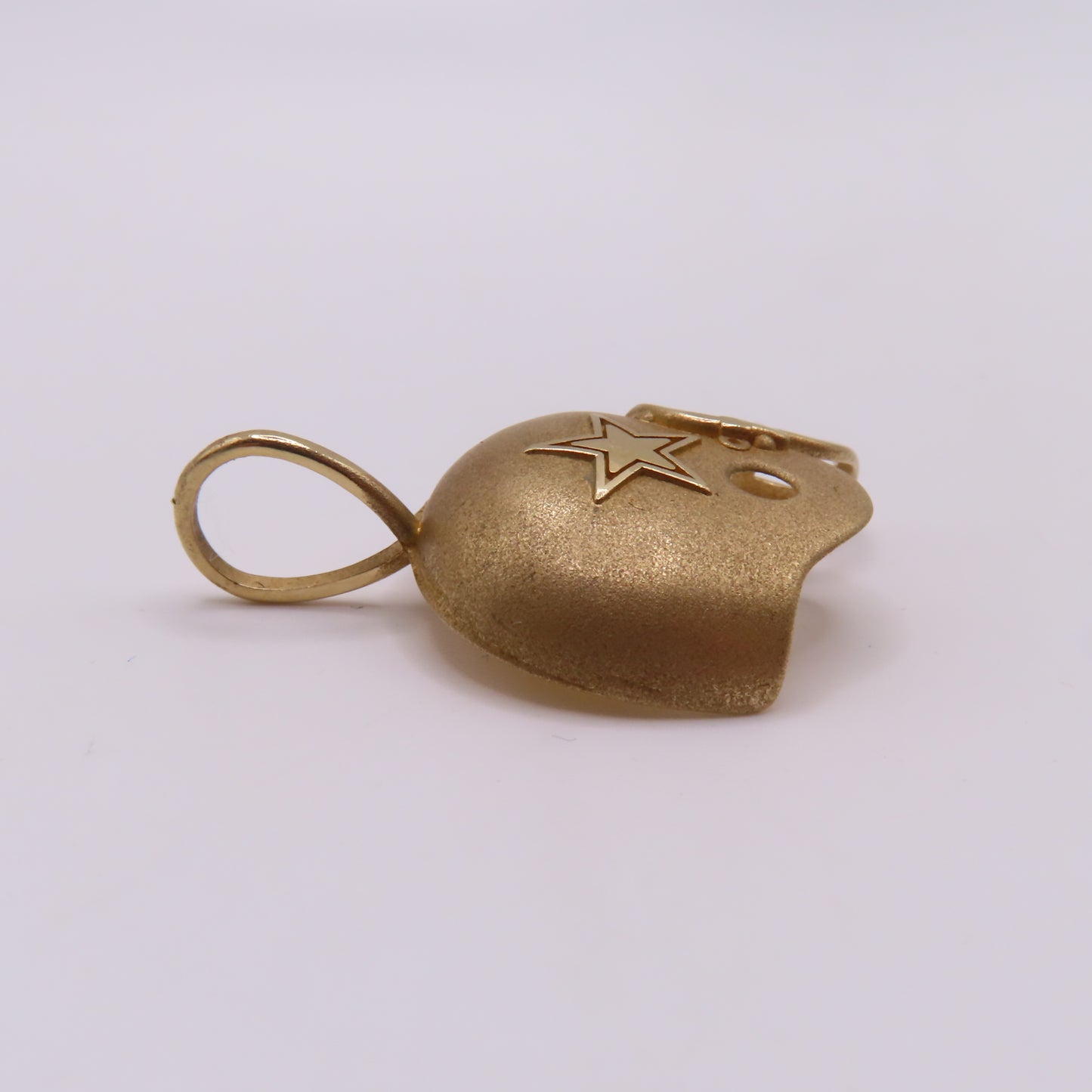 14K Yellow Gold Dallas Cowboys Football Helmet Pendant Charm 1994 Super Bowl XXVIII 1.25" 2.5g