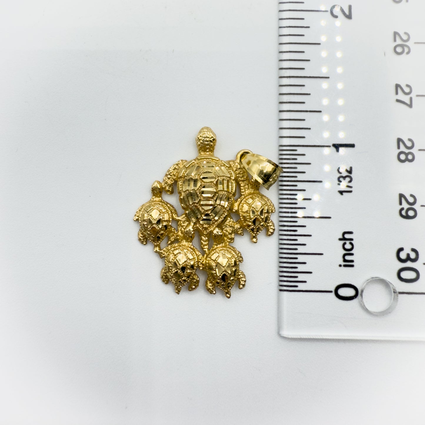 14K Gold Turtle Bracelet Pendant Dangle Earrings Set 6–6.5" Wrist 14.9g